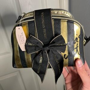 Victoria's Secret Black and Gold Glam Bag